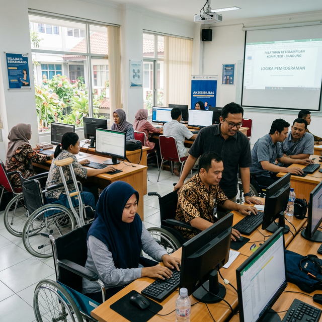 Pelatihan Keterampilan Komputer untuk Penyandang Disabilitas di Bandung