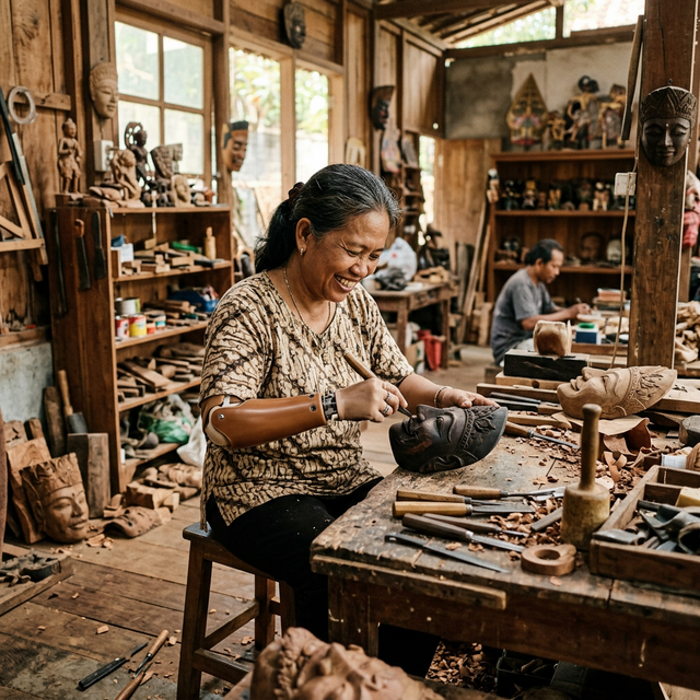 Kisah Inspiratif: Pengusaha Difabel Asal Yogyakarta Sukses Ekspor Kerajinan Tangan